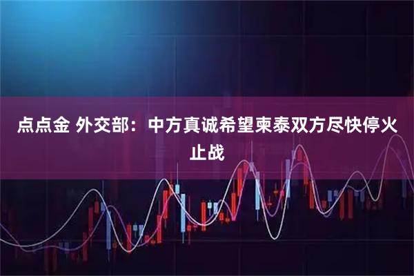 点点金 外交部：中方真诚希望柬泰双方尽快停火止战